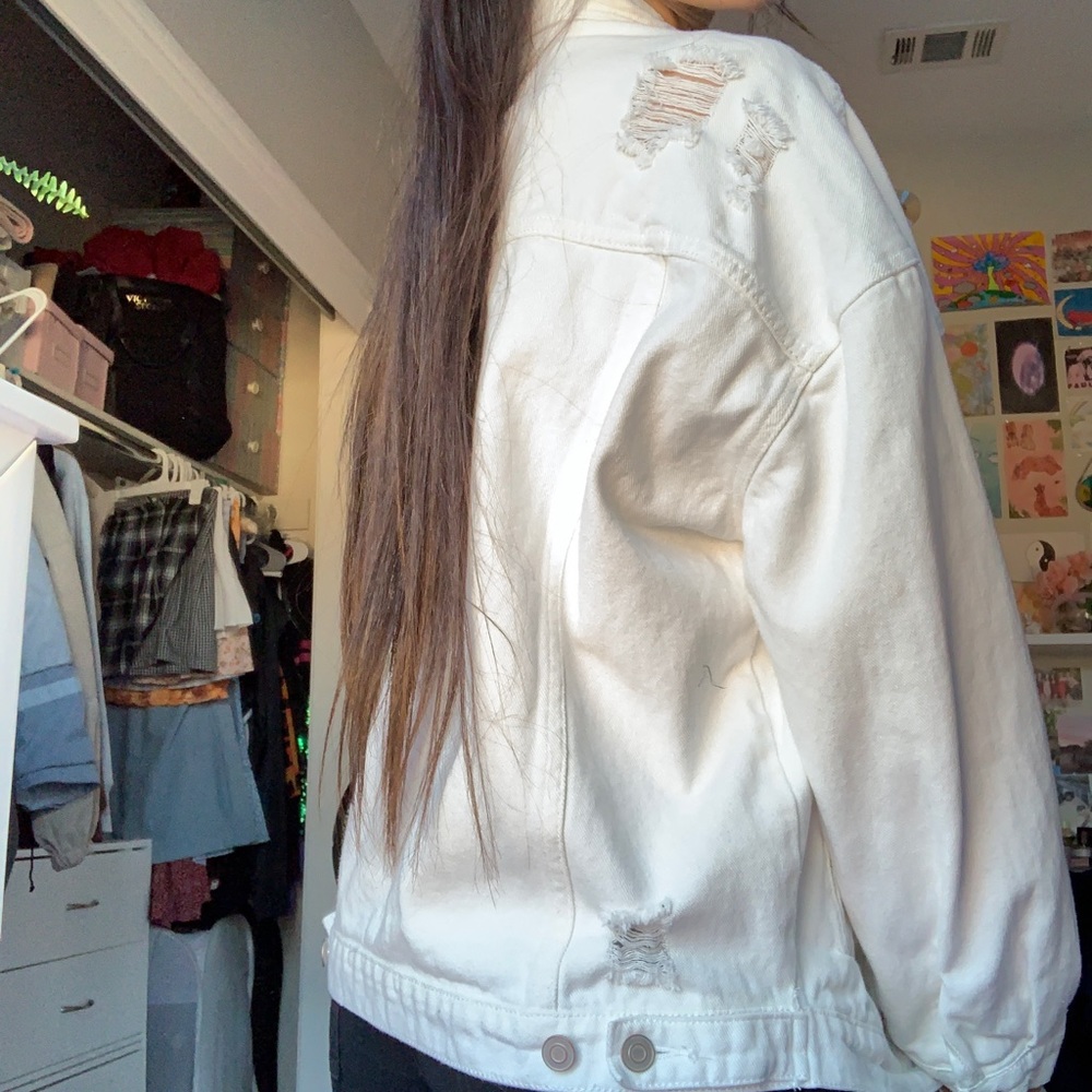 White Denim Jacket - image 1